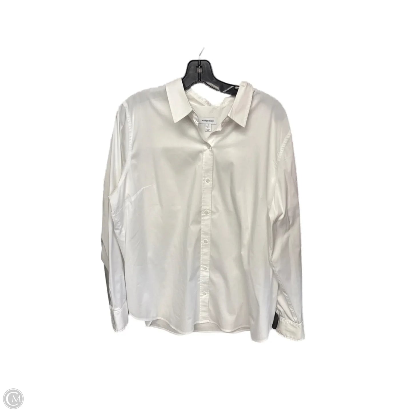 Top Long Sleeve By Nordstrom In White, Size: 1x
