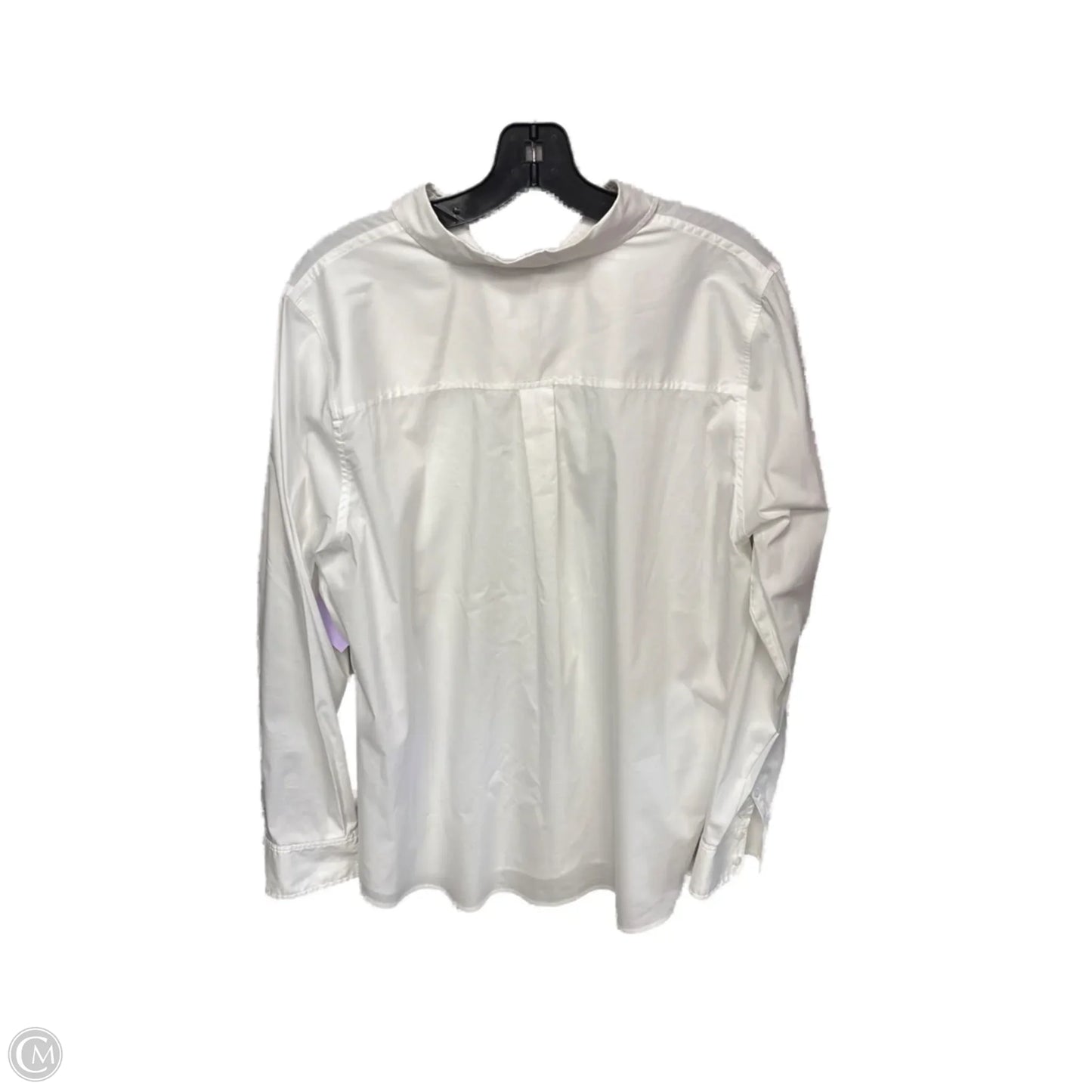Top Long Sleeve By Nordstrom In White, Size: 1x