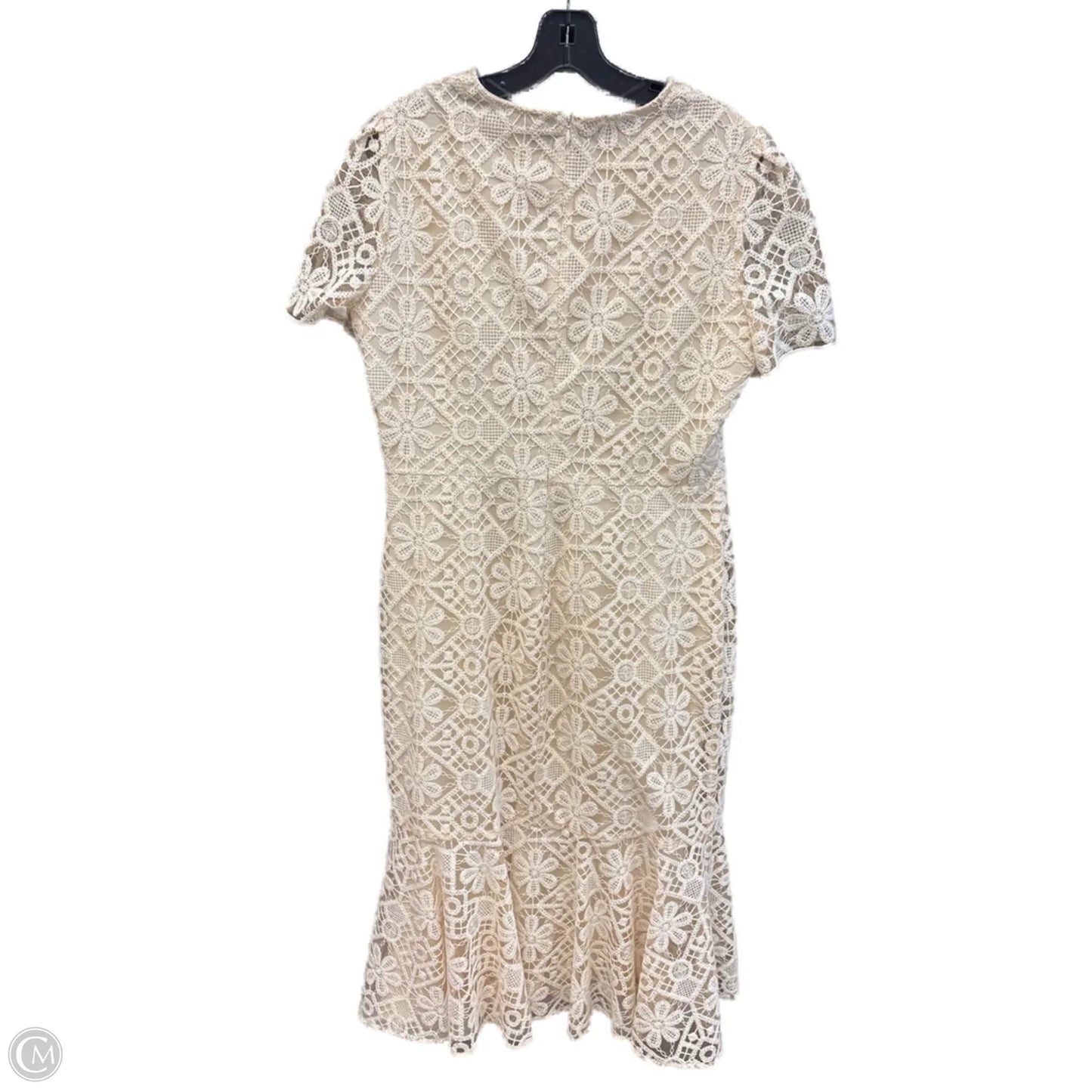 Dress Party Long By Shosanna In Cream, Size: 12