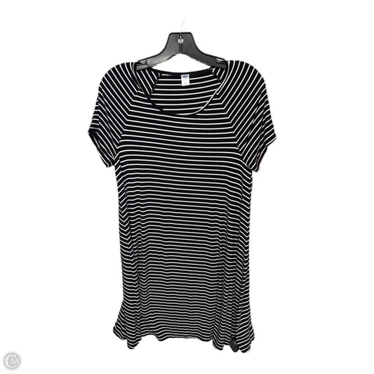 Dress Casual Midi By Old Navy In Black & White, Size: M