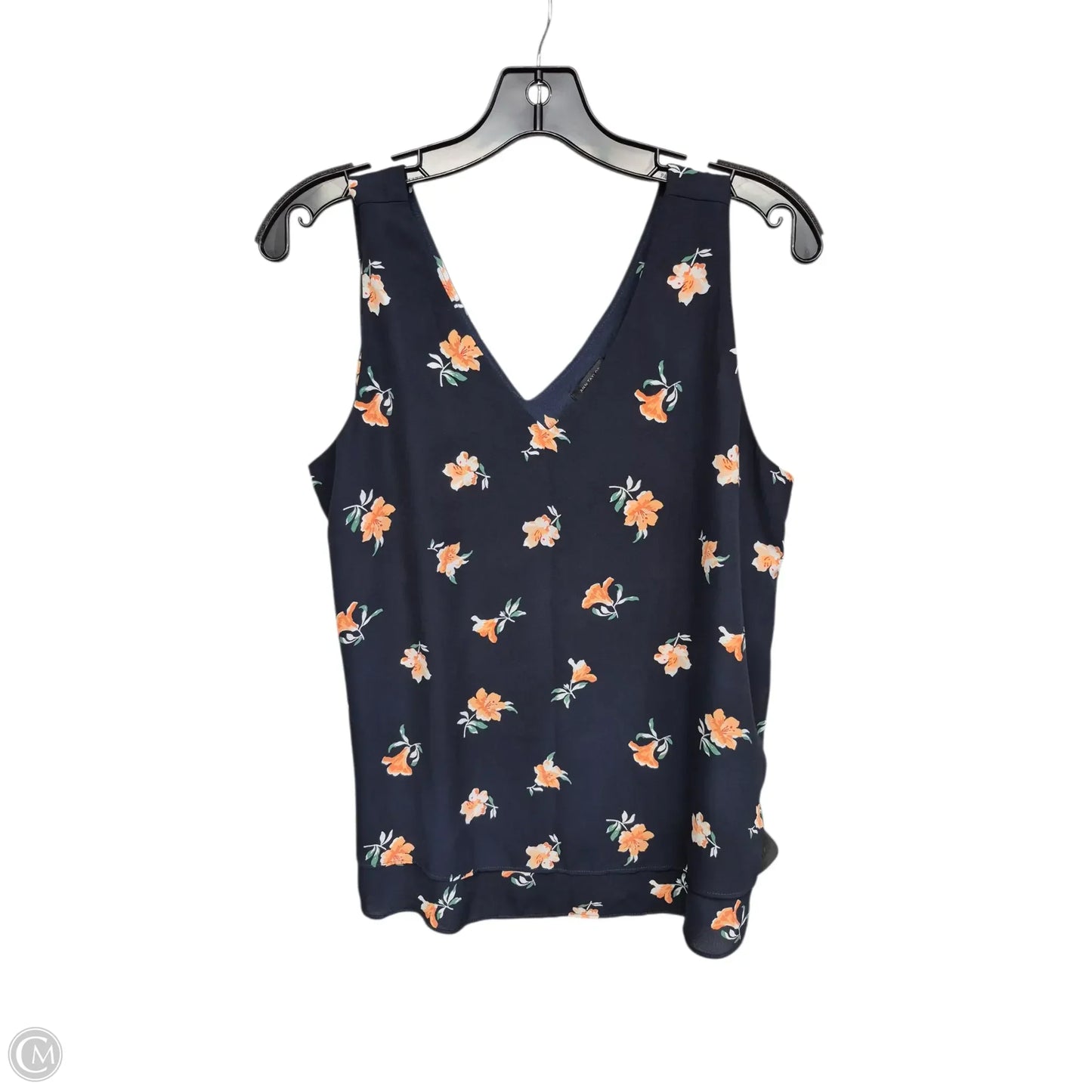 Top Sleeveless By Ann Taylor In Navy, Size: S
