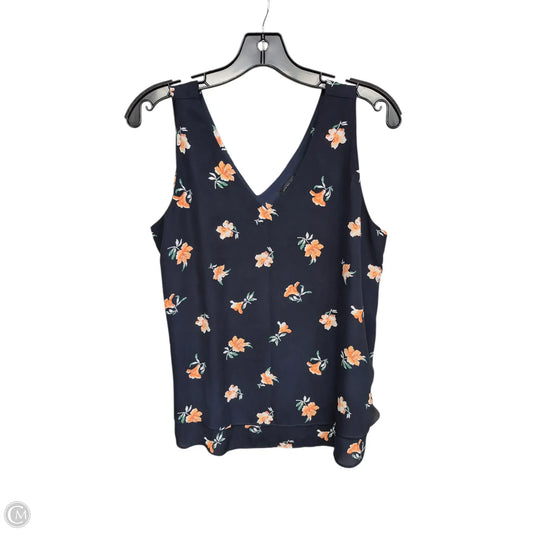 Top Sleeveless By Ann Taylor In Navy, Size: S