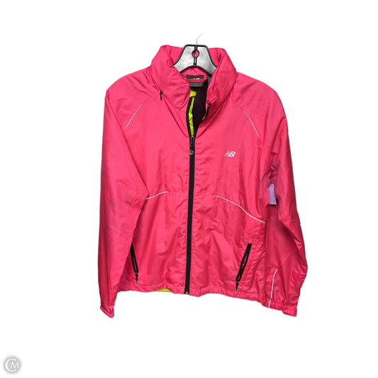 Athletic Jacket By New Balance In Pink, Size: M