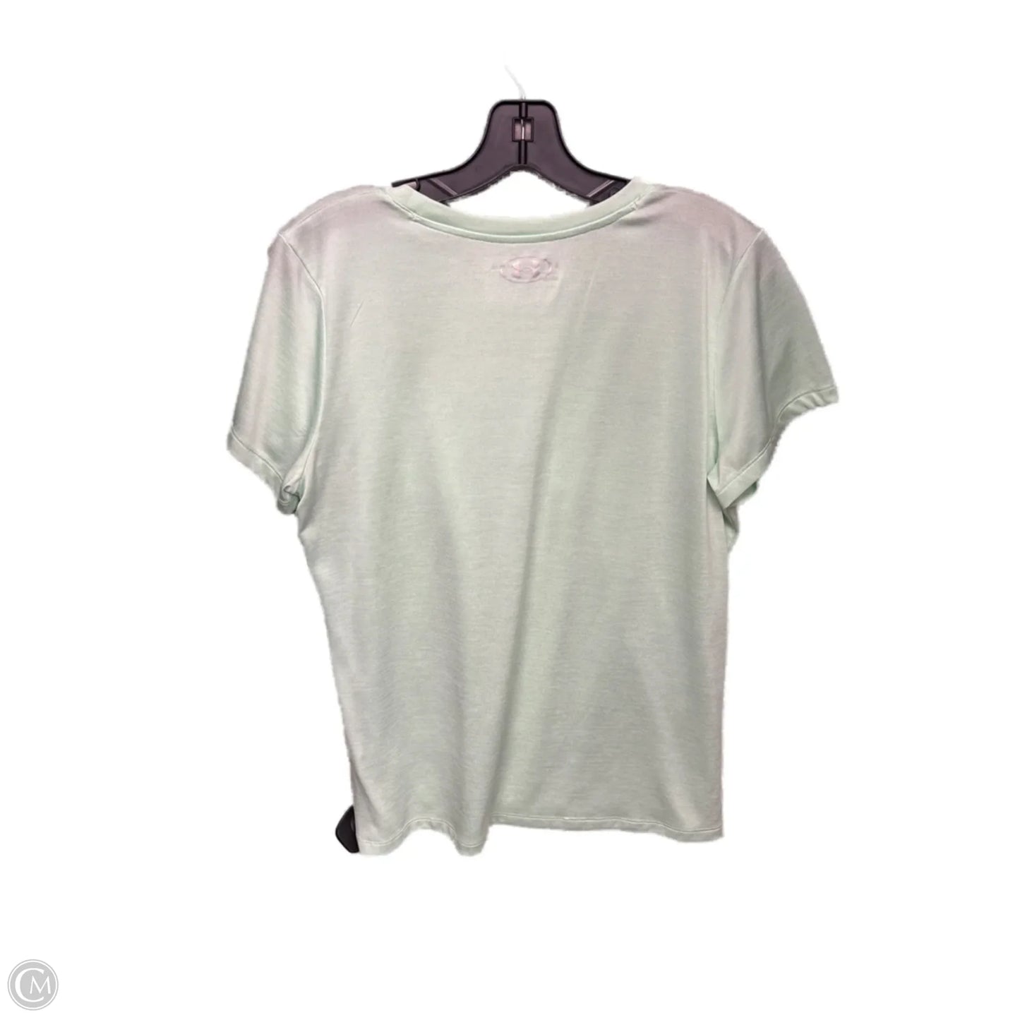 Athletic Top Short Sleeve By Under Armour In Green, Size: L