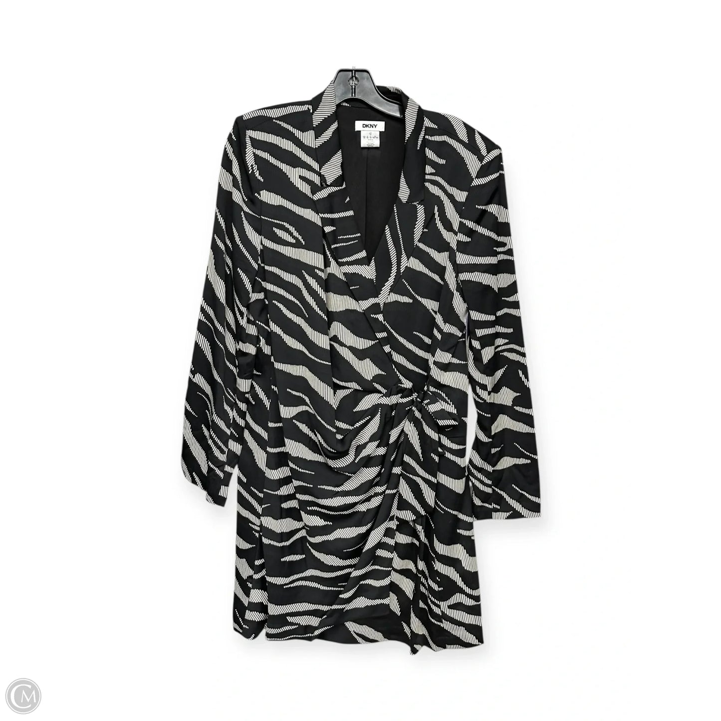 Dress Party Midi By Dkny In Black & Cream, Size: 16