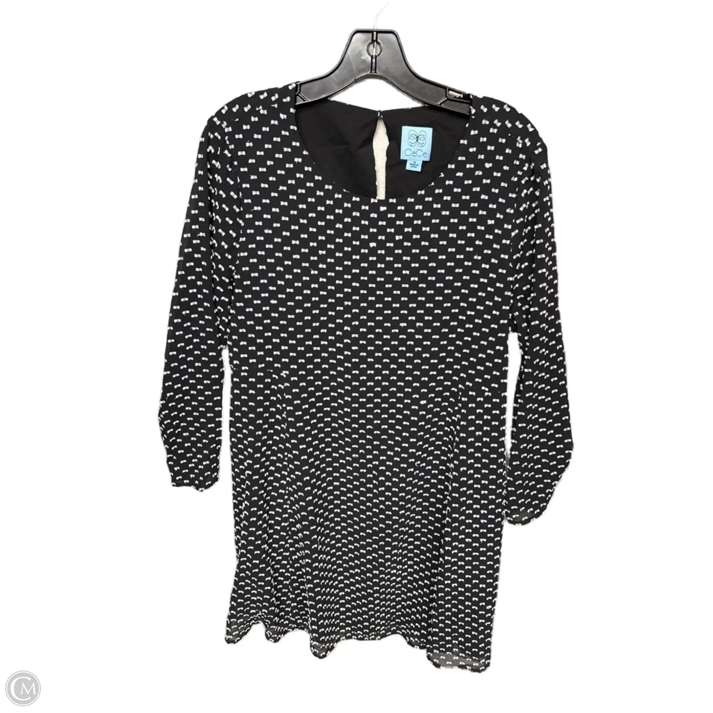 Dress Party Midi By Cece In Black & White, Size: 14