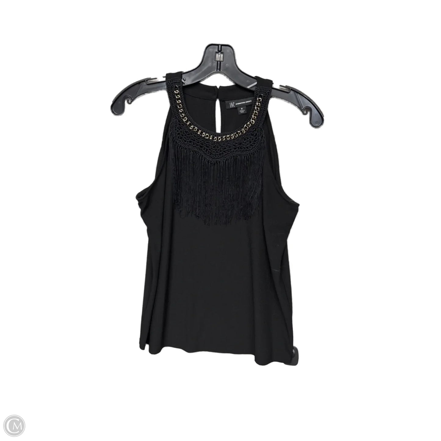 Top Sleeveless By Inc In Black, Size: M