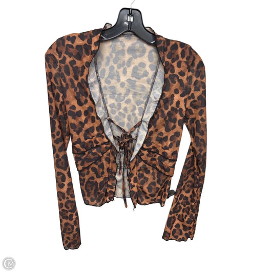 Shawl By Clothes Mentor In Animal Print, Size: Xs