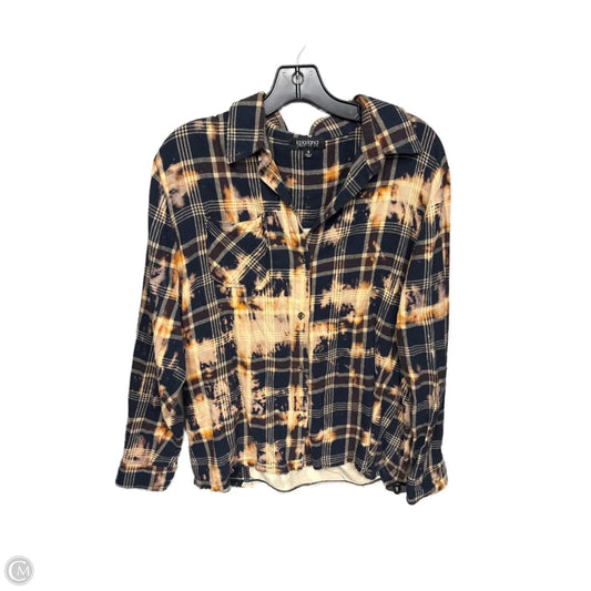 Top Long Sleeve By Clothes Mentor In Blue & Brown, Size: S