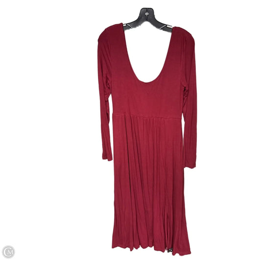 Dress Casual Maxi By A New Day In Red, Size: M