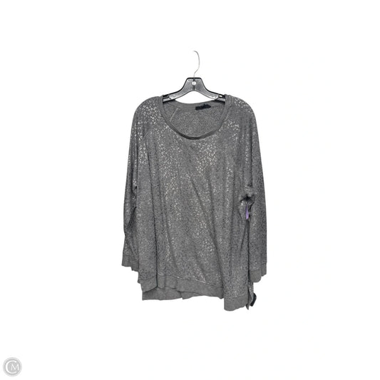 Sweater By Jane And Delancey In Grey, Size: 2x