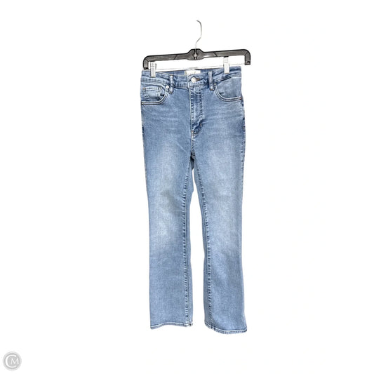 Jeans Cropped By Frame In Blue Denim, Size: 2