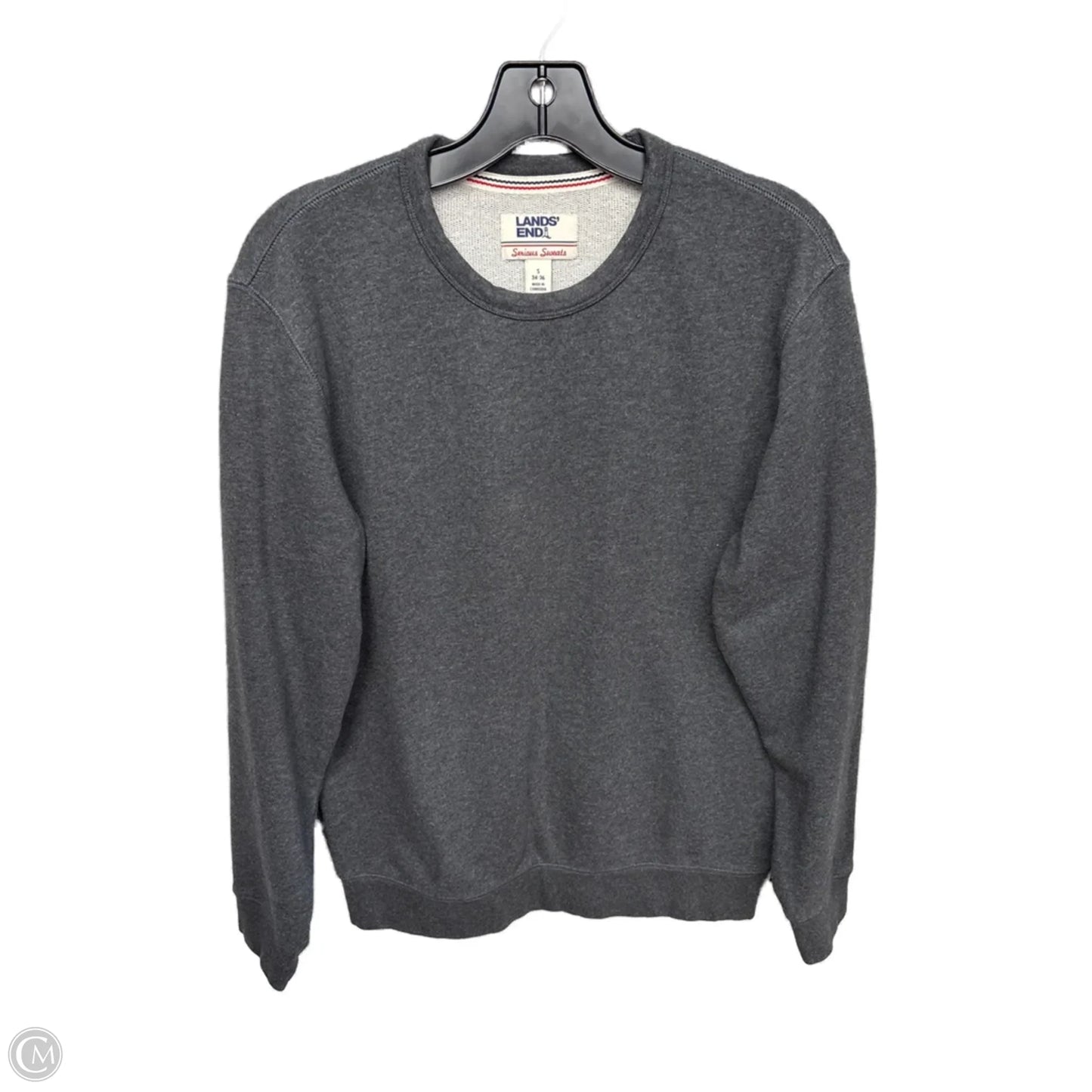 Sweater By Lands End In Grey, Size: S