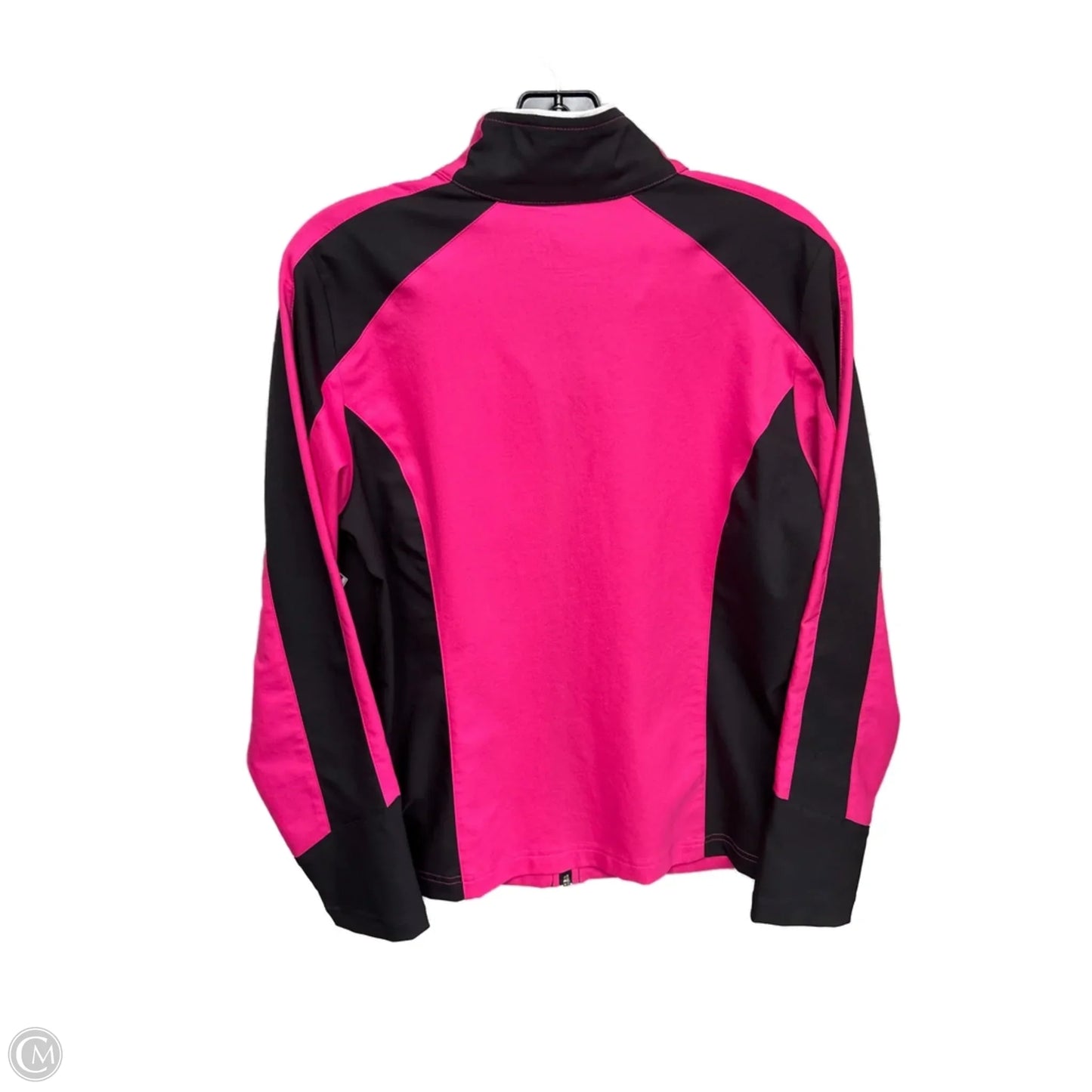 Athletic Jacket By Natural Life In Black & Pink, Size: M