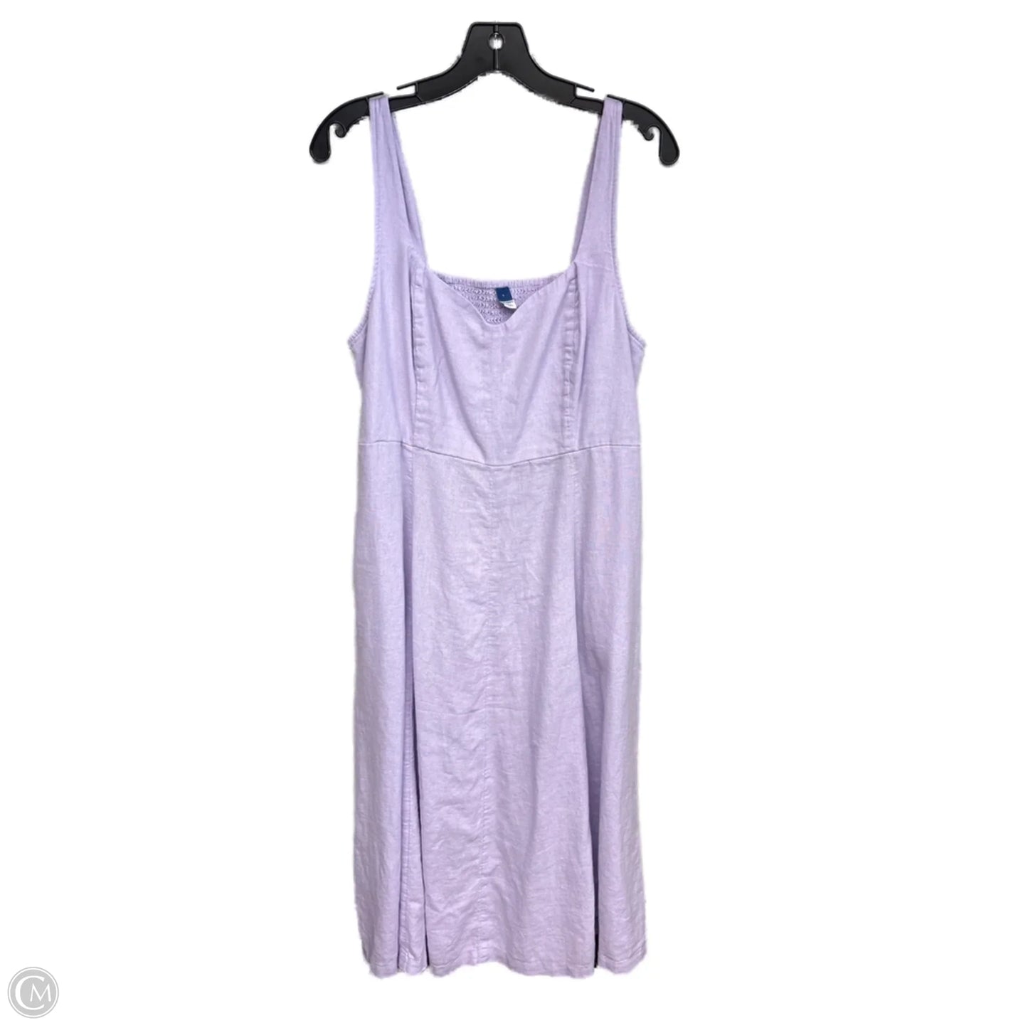 Dress Casual Midi By Old Navy In Purple, Size: L