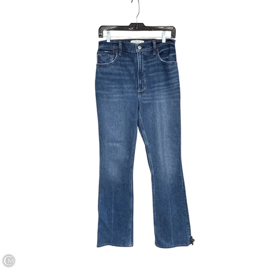Jeans Flared By Abercrombie And Fitch In Blue Denim, Size: 4