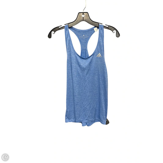 Athletic Tank Top By Adidas In Blue, Size: L