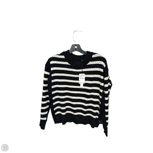 Sweater By Tahari By Arthur Levine In Black & Cream, Size: Xs