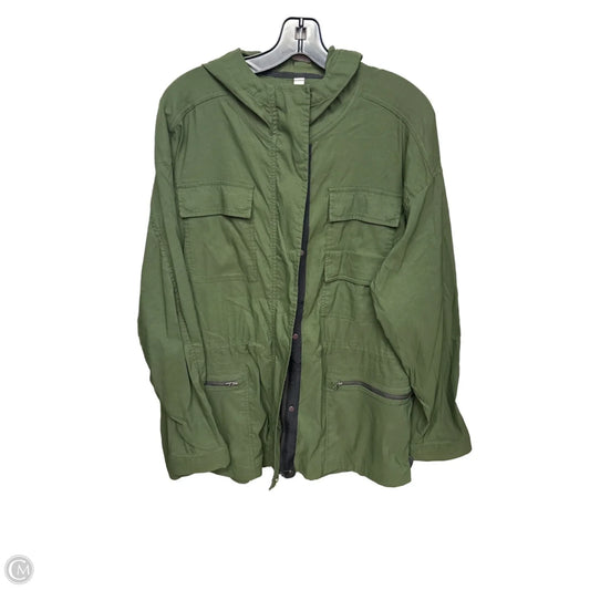 Jacket Windbreaker By Athleta In Green, Size: L