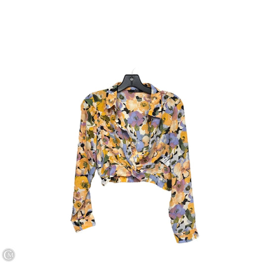 Top Long Sleeve By Vero Moda In Floral Print, Size: S