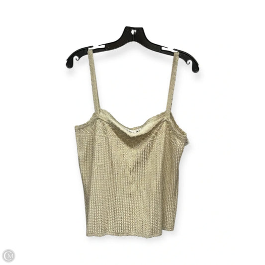 Top Sleeveless By St. John In Gold, Size: L