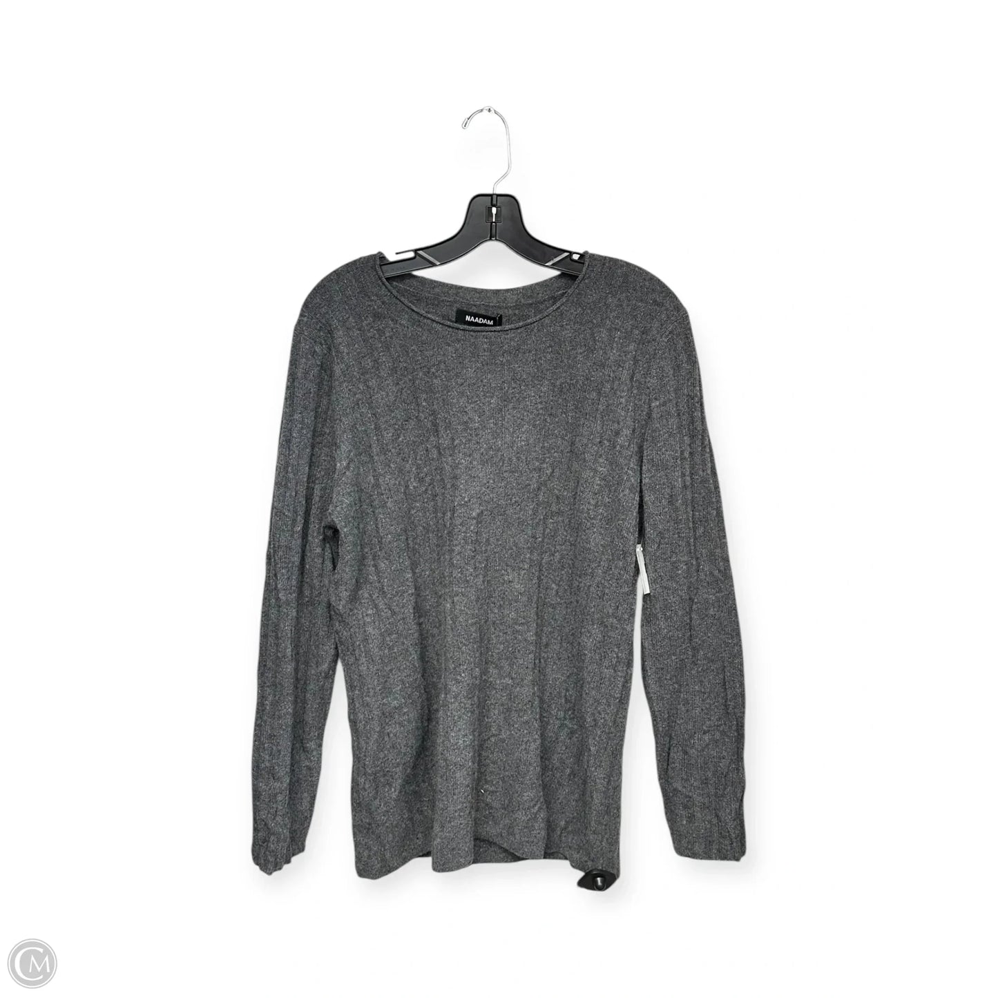 Sweater Cashmere By Clothes Mentor In Grey, Size: 1x