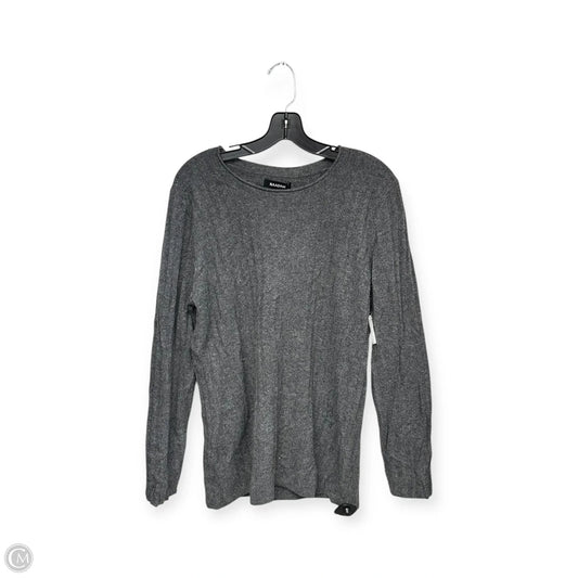 Sweater Cashmere By Clothes Mentor In Grey, Size: 1x