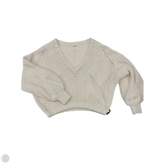 Sweater By Free People In Cream, Size: Sp