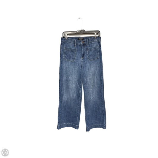 Jeans Wide Leg By Banana Republic In Blue Denim, Size: 6