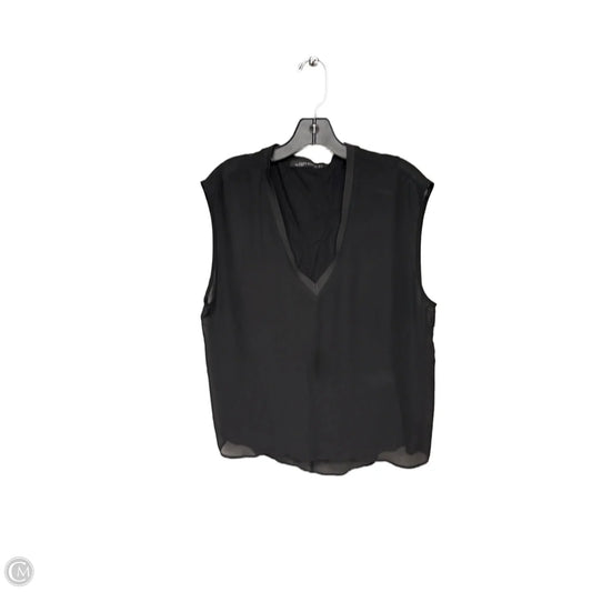 Top Sleeveless By Zara In Black, Size: L