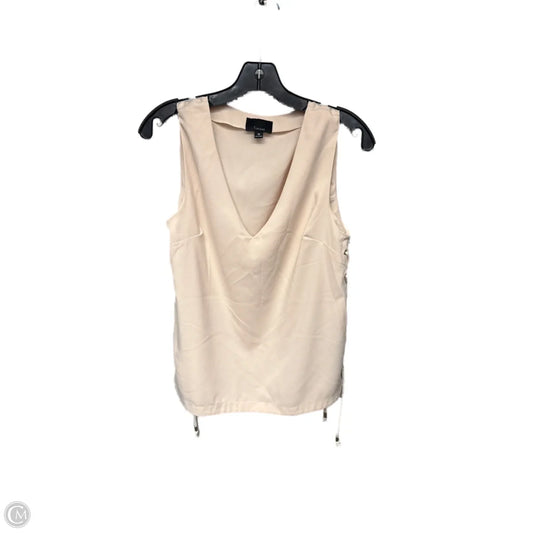 Top Sleeveless By Lumiere In Cream, Size: M