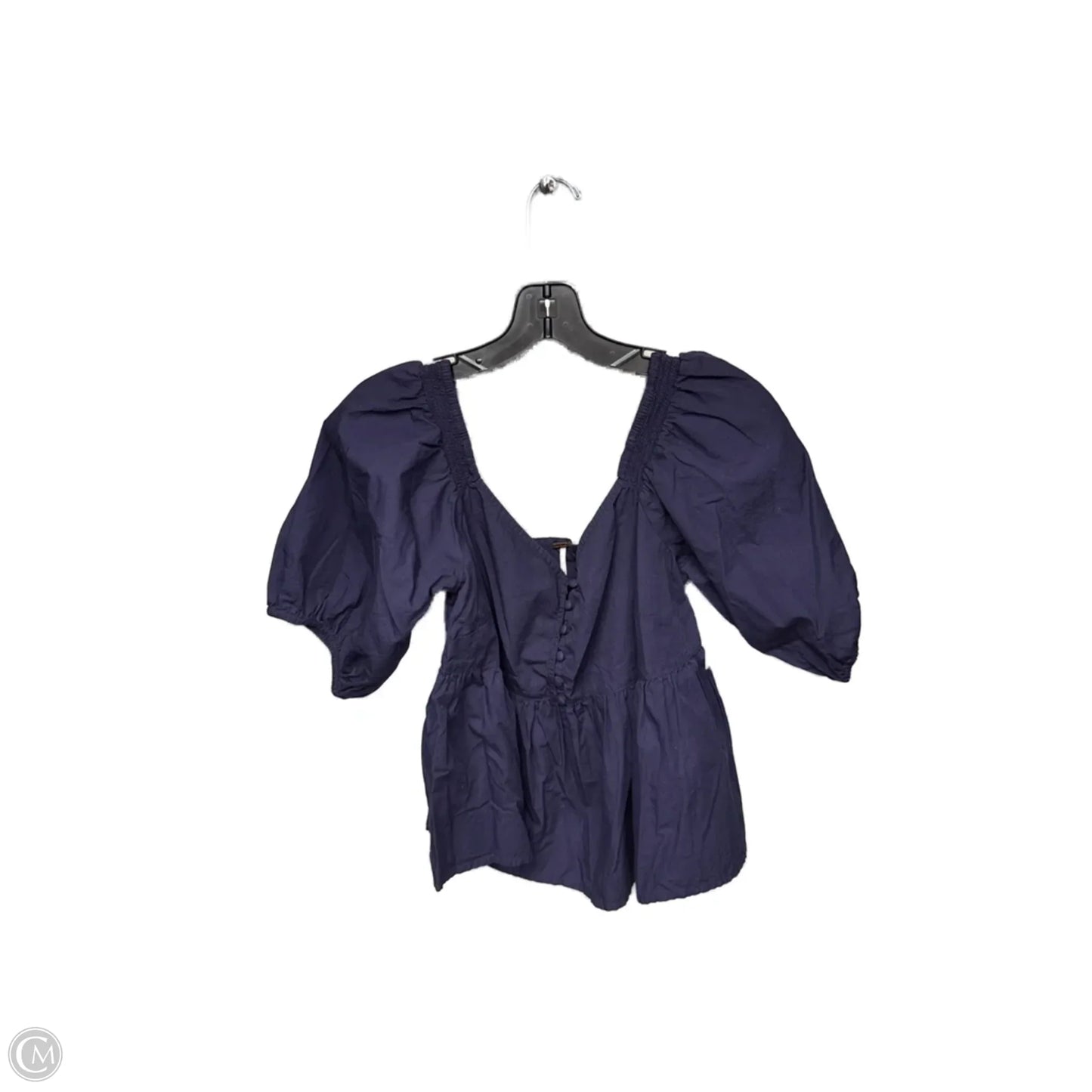 Top Short Sleeve By Free People In Navy, Size: M