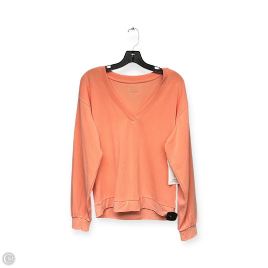 Athletic Sweatshirt Crewneck By Athleta In Orange, Size: M