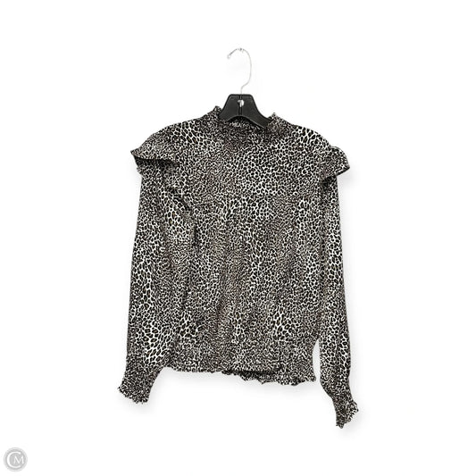 Top Long Sleeve By Thml In Animal Print, Size: M