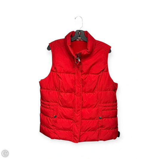 Vest Puffer & Quilted By Dressbarn In Red, Size: Xl