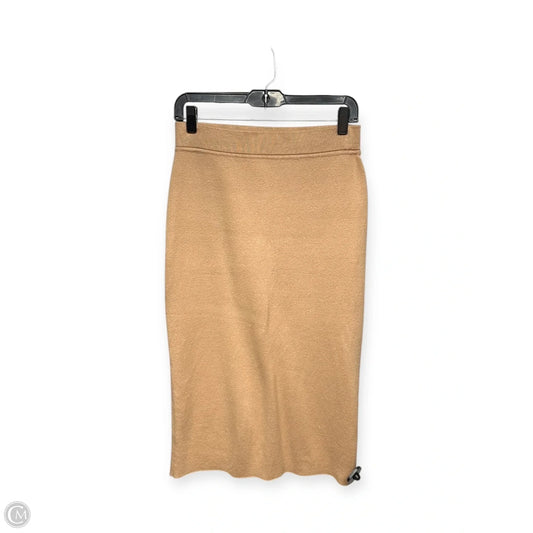 Skirt Midi By Massimo Dutti In Brown, Size: S