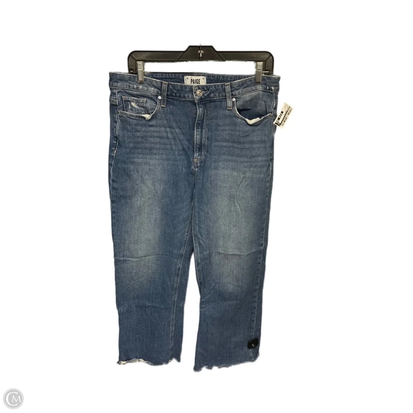 Jeans Wide Leg By Paige In Blue Denim, Size: 12
