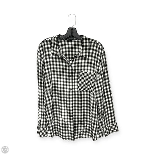 Top Long Sleeve By Sanctuary In Black & White, Size: Xl
