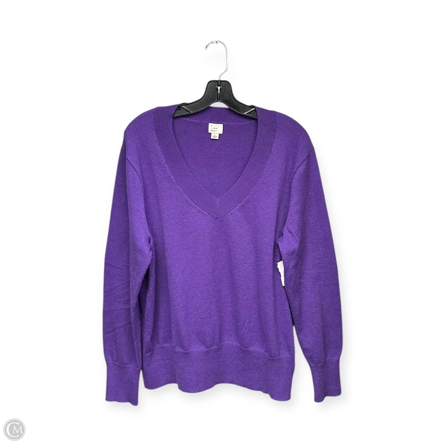 Sweater By A New Day In Purple, Size: L