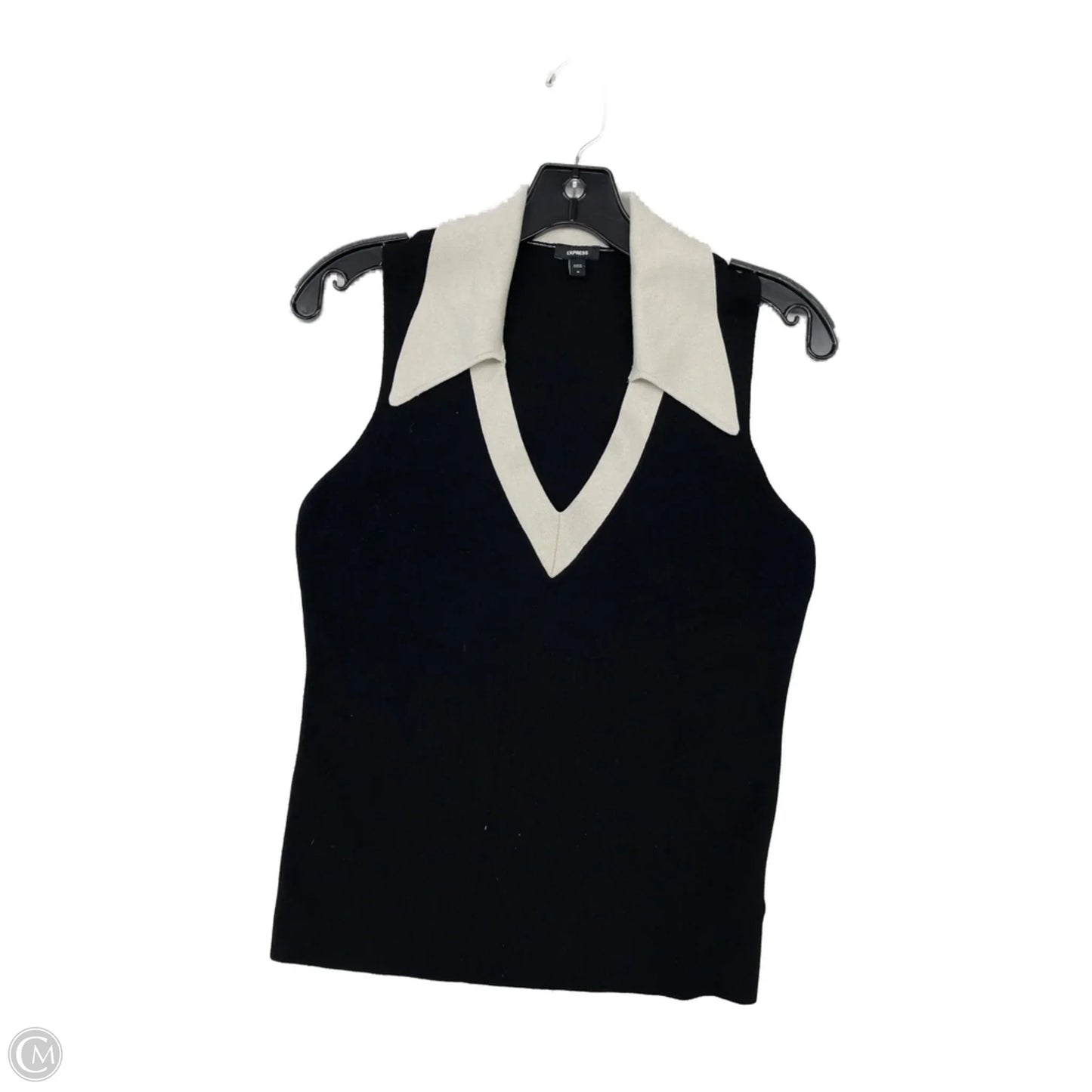 Top Sleeveless By Express In Black, Size: M