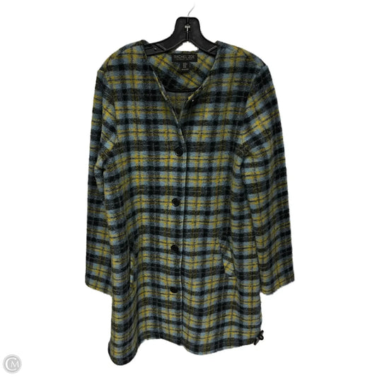 Coat Peacoat By Rachel Zoe In Blue & Green, Size: M