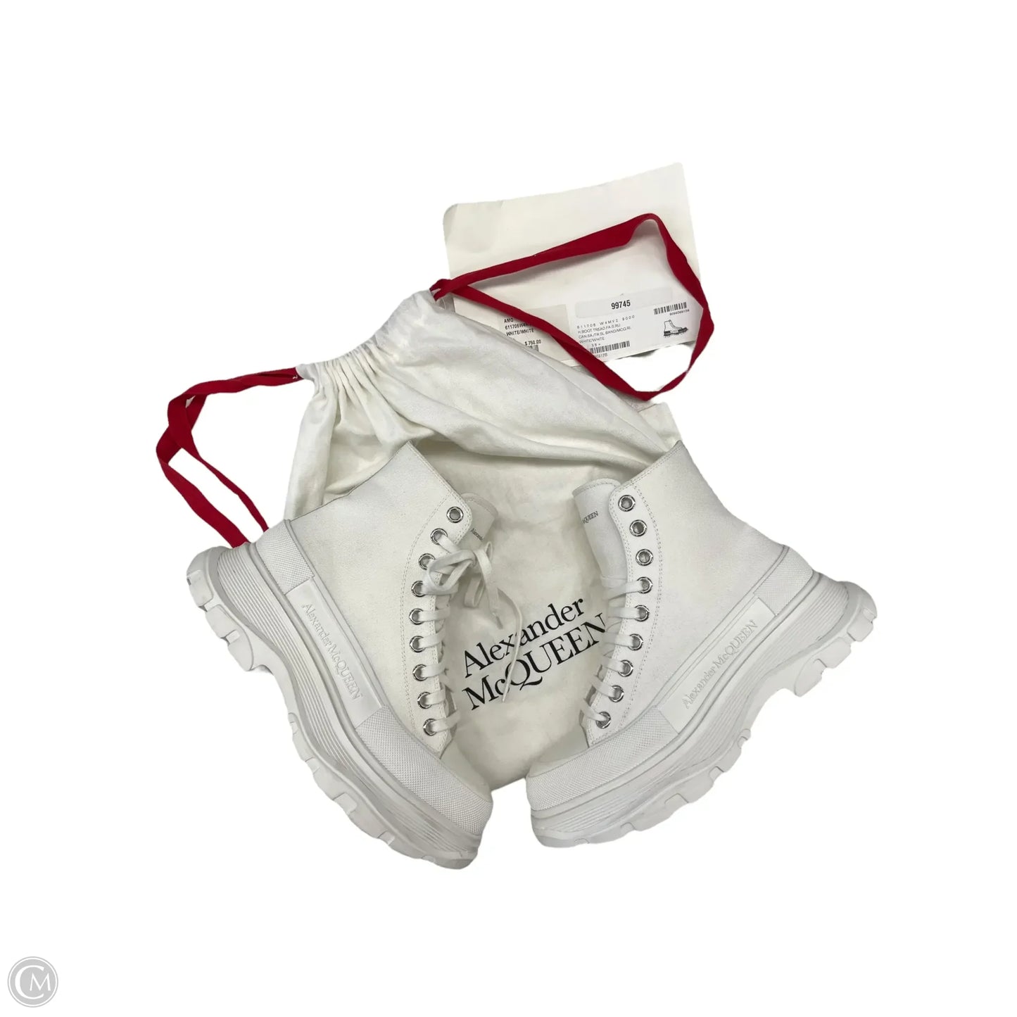 Shoes Luxury Designer By Alexander Mcqueen In White, Size: 8