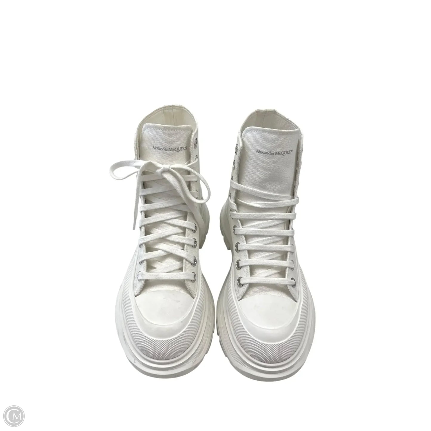 Shoes Luxury Designer By Alexander Mcqueen In White, Size: 8