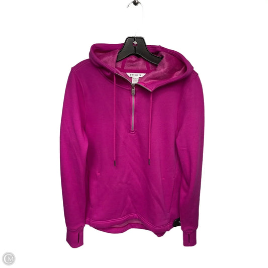 Sweatshirt Hoodie By Athleta In Pink, Size: S
