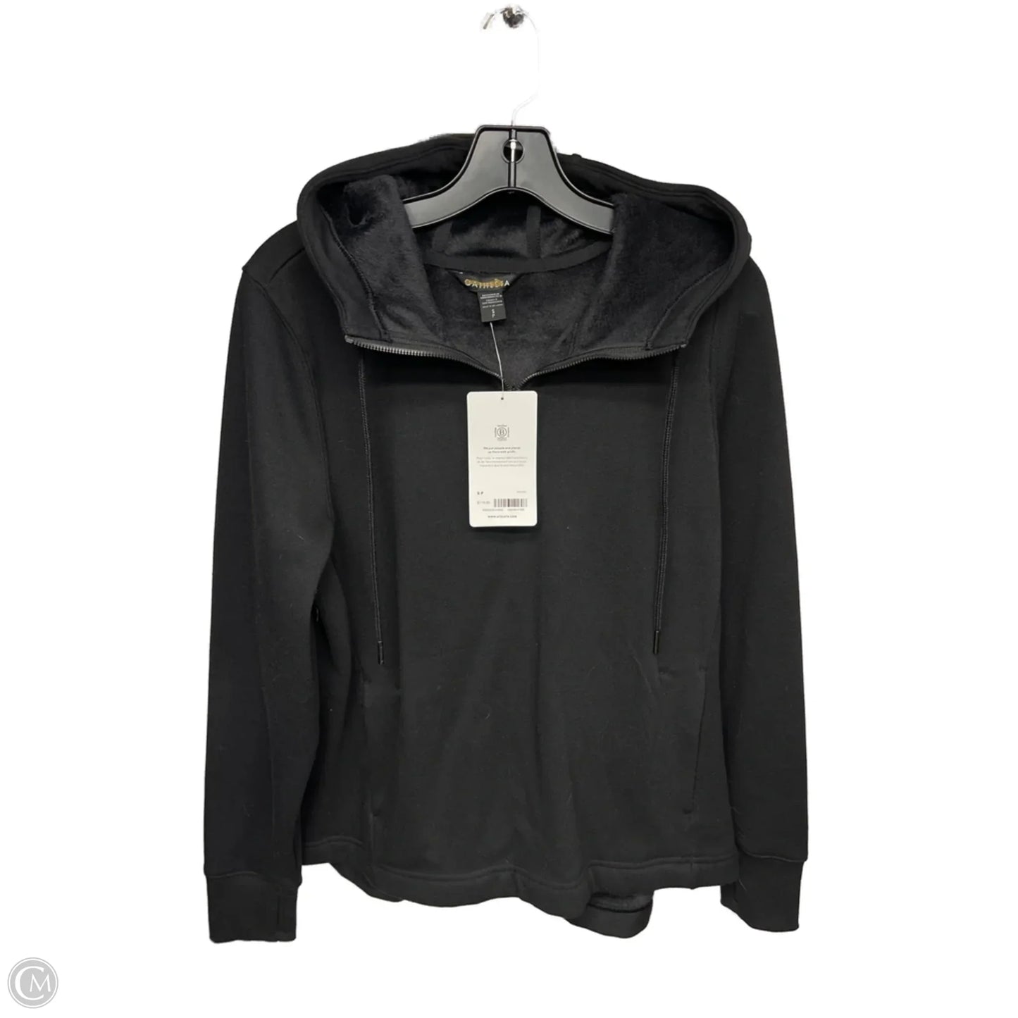 Sweatshirt Hoodie By Athleta In Black, Size: S