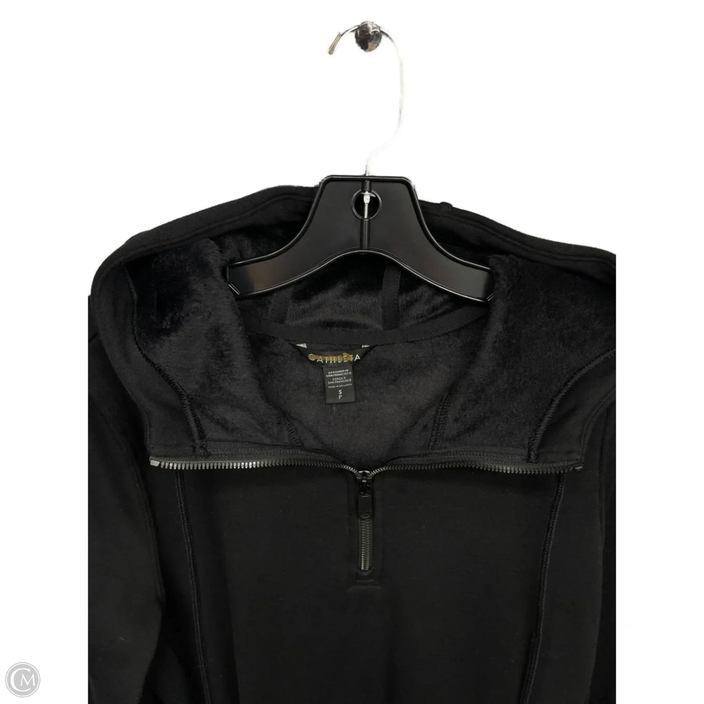 Sweatshirt Hoodie By Athleta In Black, Size: S