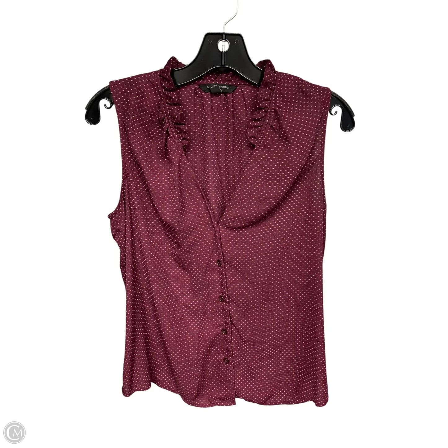 Top Sleeveless By Banana Republic In Purple, Size: S
