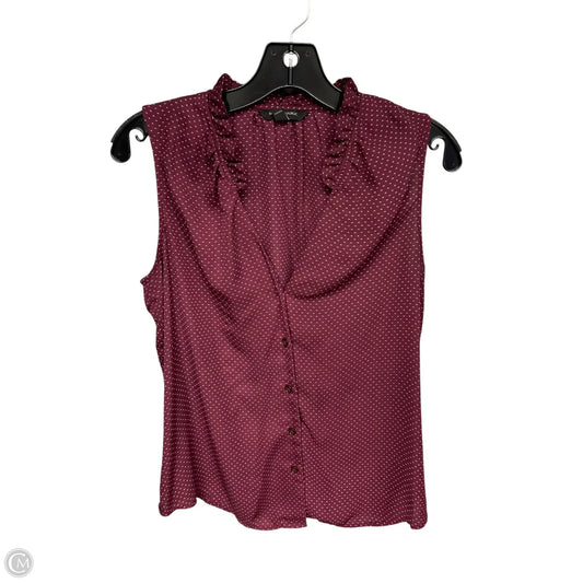 Top Sleeveless By Banana Republic In Purple, Size: S
