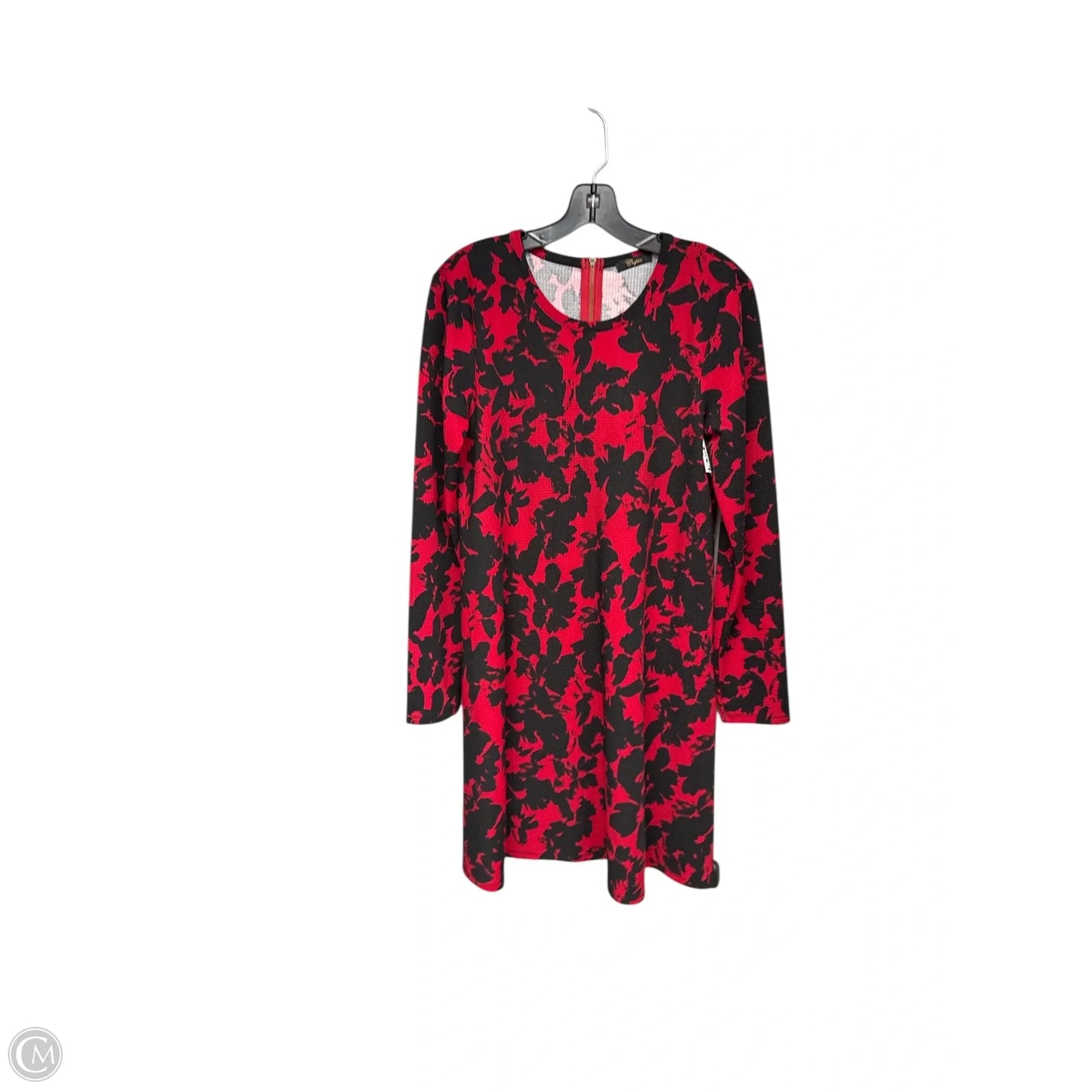 Dress Party Midi By Cupio In Black & Red, Size: L