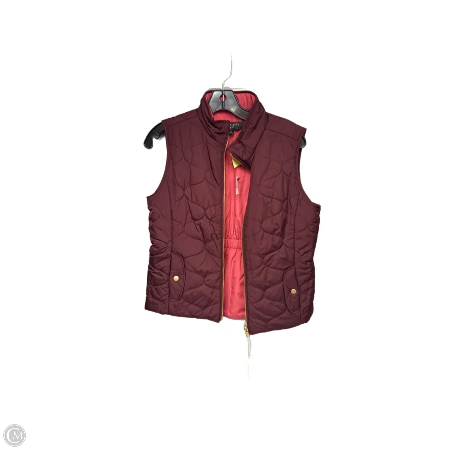 Vest Puffer & Quilted By Talbots In Maroon, Size: Sp